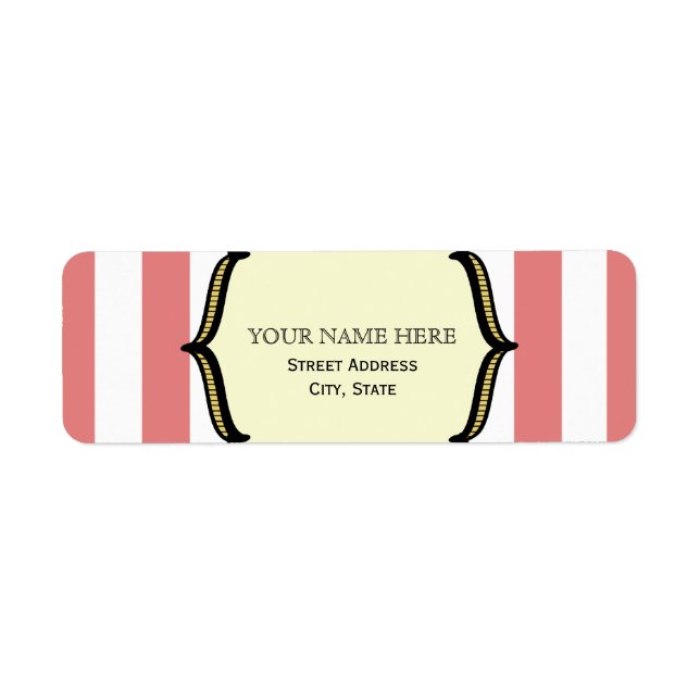 Vintage Circus Inspired Address Label (Front)