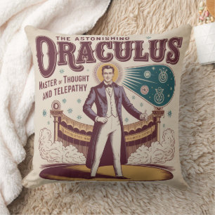 Vintage Circus Mind Reader Cushion