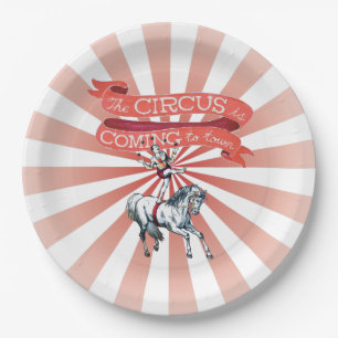 Vintage Circus Paper Plate