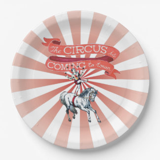 Vintage Circus Paper Plate