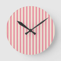 Vintage Circus Pink & Cream Vertical Stripes