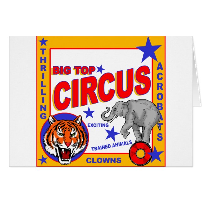 Vintage Circus Poster (Front Horizontal)