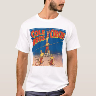 Vintage Circus Poster Showing High Wire Acrobats T-Shirt