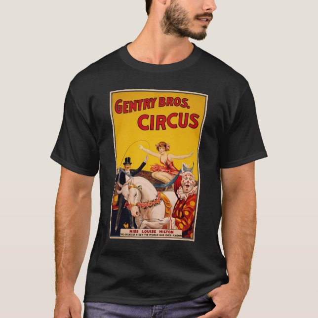 Vintage Circus Poster T-Shirt (Front)