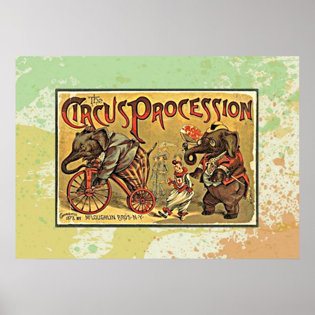 Vintage Circus Procession Poster (Front)