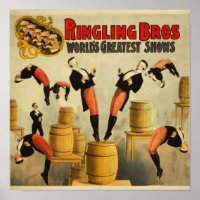 Vintage Circus Sideshow Poster