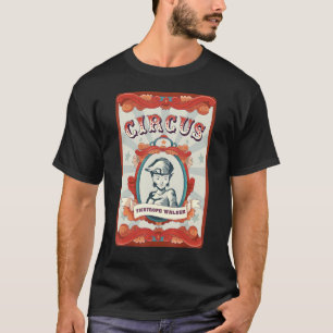 Vintage Circus Staff Badge Funambulism Tightrope W T-Shirt