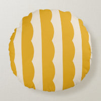 Vintage Circus Tent Mustard Yellow Scalloped Strip