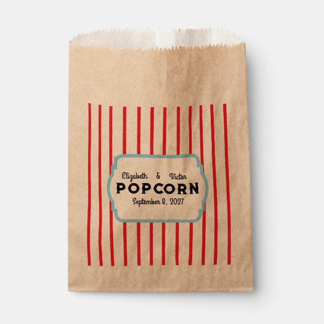 Vintage Circus Wedding Favour Bags (Front)