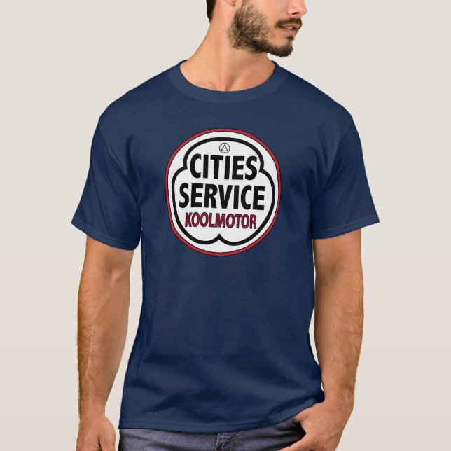 Vintage Cities Service koolmotor sign T-Shirt (Front)
