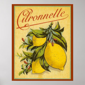 Vintage Citronnelle Ad Poster