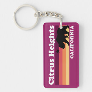 Vintage Citrus Heights California Key Ring