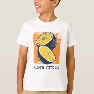 Vintage Citrus Lemon Chic Watercolor T-Shirt
