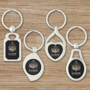 Vintage City Chambers Key Ring