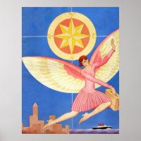 Vintage city fairy 