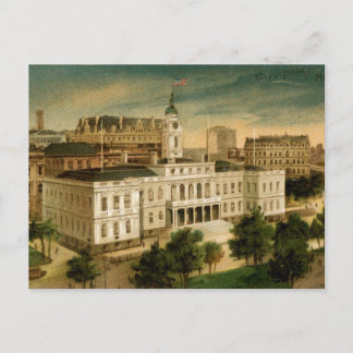 Vintage City Hall New York Postcard