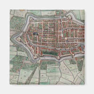 Vintage city map of Alkmaar Magnet