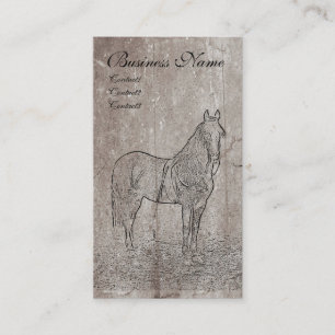 Vintage Civil War Union Horse Business Cards