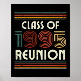 Vintage Cl Of 1995 Reunion Tee 30th Graduation Clm Poster