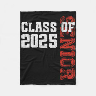 Vintage Cl Of 2025 Senior Graduation 25 Graduate 2 Fleece Blanket