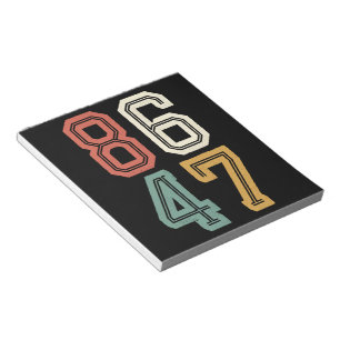 Vintage Classic 86 47 Anti Trump 2024 Impeach  Notepad