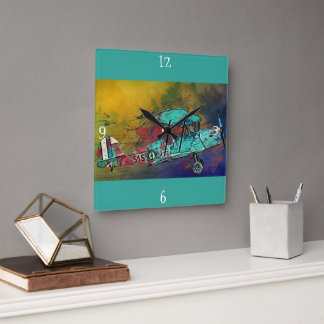 Vintage Classic Aeroplane Wall Clock