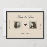 Vintage Classic Aesthetic Save the Date