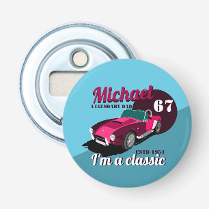 Vintage classic antique car legendary dad name bottle opener