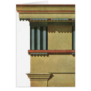 Vintage Classic Architecture, Temple Entablature
