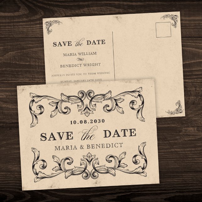 Vintage classic art wedding postcard (Creator Uploaded)