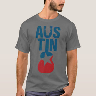 Vintage Classic Austin Teas Acoustic Guitar Premiu T-Shirt