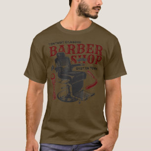 Vintage Classic Barber Shop Funny Gift Idea Barber T-Shirt