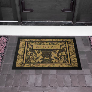 Vintage Classic Birds Floral Decorative Welcome Doormat