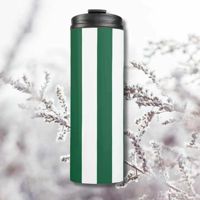 Vintage Classic Bottle Green & White Stripes (Creator Uploaded)