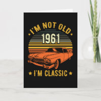 Vintage Classic Car Birthday Car Fan