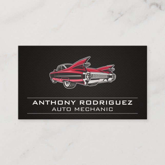 Vintage Classic Car Business Card (Front)