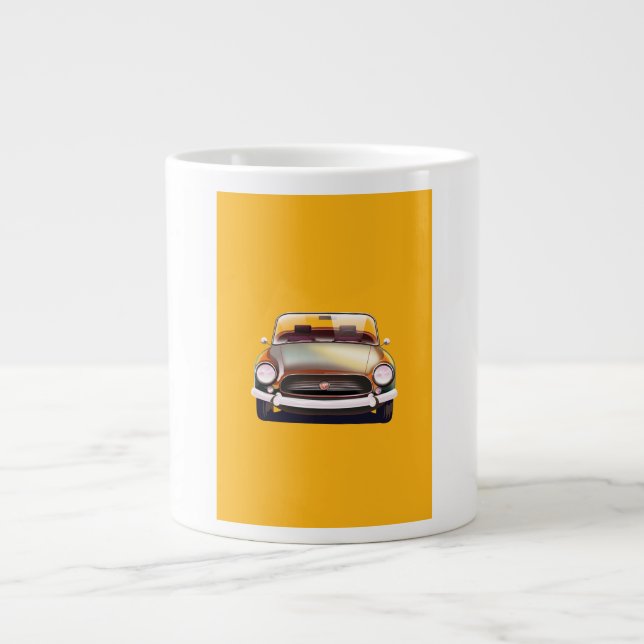 Vintage Classic car Large Coffee Mug (Front)