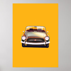Vintage Classic car Poster