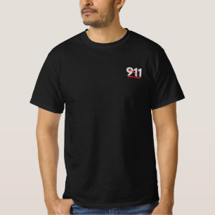 Vintage Classic Car Retro Art T-Shirt Red Line