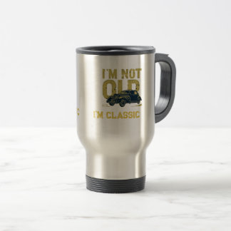 > Vintage Classic Car Retro Birthday Travel Mug
