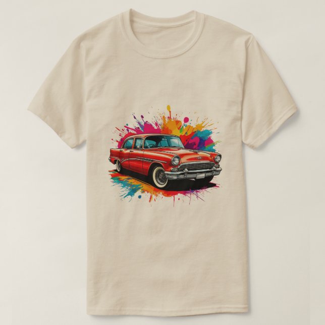 Vintage Classic Car T-Shirt (Design Front)