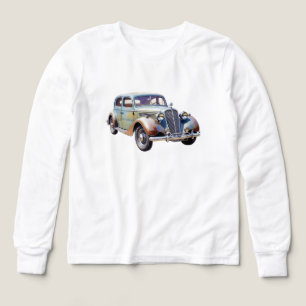 Vintage Classic Car Watercolor Illustration