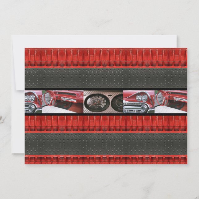 Vintage Classic Cars Party Invitation (Front)