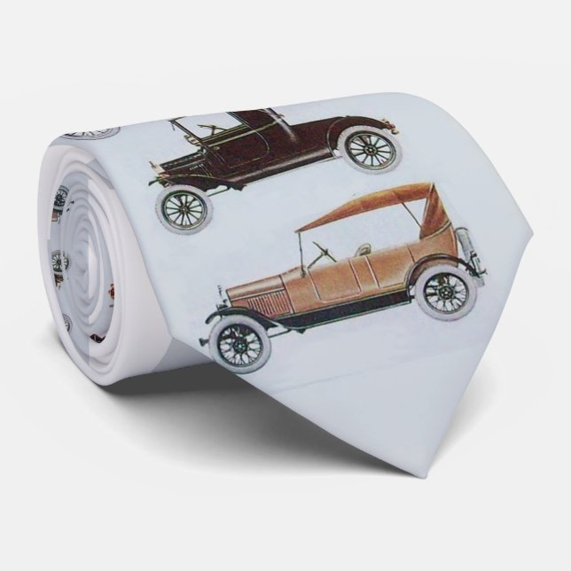 VINTAGE / CLASSIC CARS TIE (Rolled)