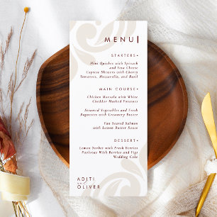 Vintage Classic Chic Typography Burgundy Wedding Menu