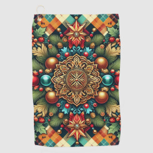 Vintage/Classic colorful Christmas Golf Towel
