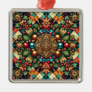 Vintage/Classic colorful Christmas Metal Tree Decoration