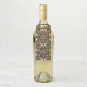 Vintage/Classic colourful Christmas Bottle Tag