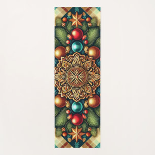 Vintage/Classic colourful Christmas Yoga Mat