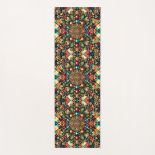 Vintage/Classic colourful Christmas Yoga Mat